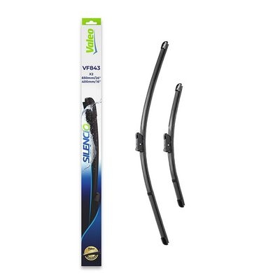 Limpiaparabrisas SILENCIO FLAT BLADE SET