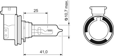 Lâmpada, farol de longo alcance ESSENTIAL